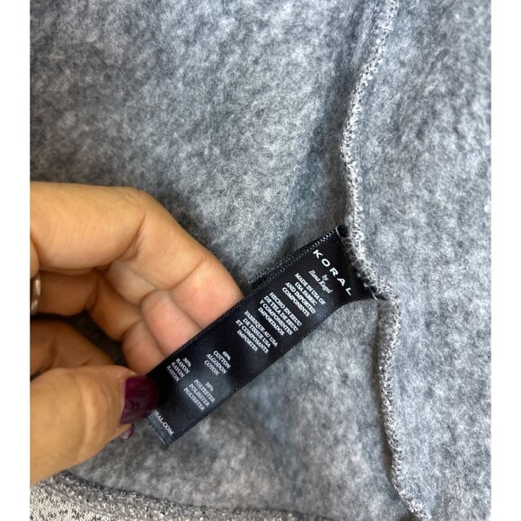 Koral Women's L Athleisure Luxury Performance Full Zip Sweater Jacket Cropped - Picture 5 of 9